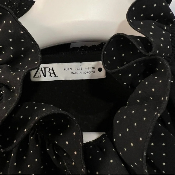 ZARA MICRO DOT MINI DRESS  SIZE S - Picture 7 of 11